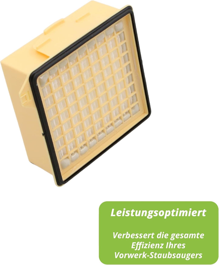 Hochwertiges Filterset 1 Aktivfkohlefilter und 1 Hepafilter passend für Vorwerk Tiger 260, VT260 - H