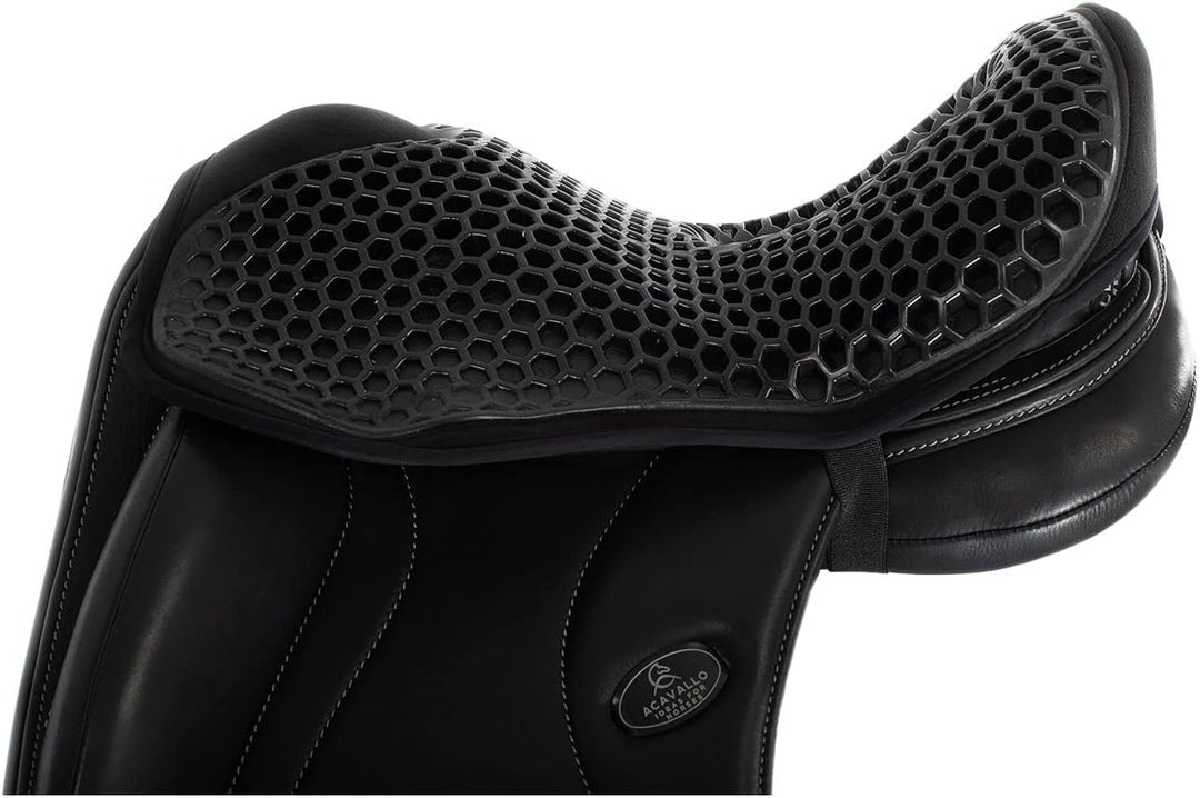 Acavallo Ortho-Coccyx Seat Saver Dressag Sitzkissen mit Aussparung Gel Out Black 20mm L schwarz, L s