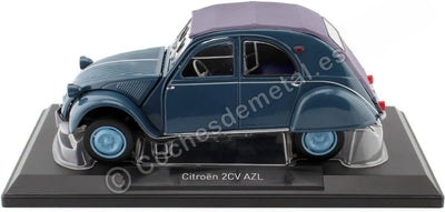 Norev NV181485 Citroën 2CV AZL 1959-Glacier Blue Citroen Collectable Model, Multi