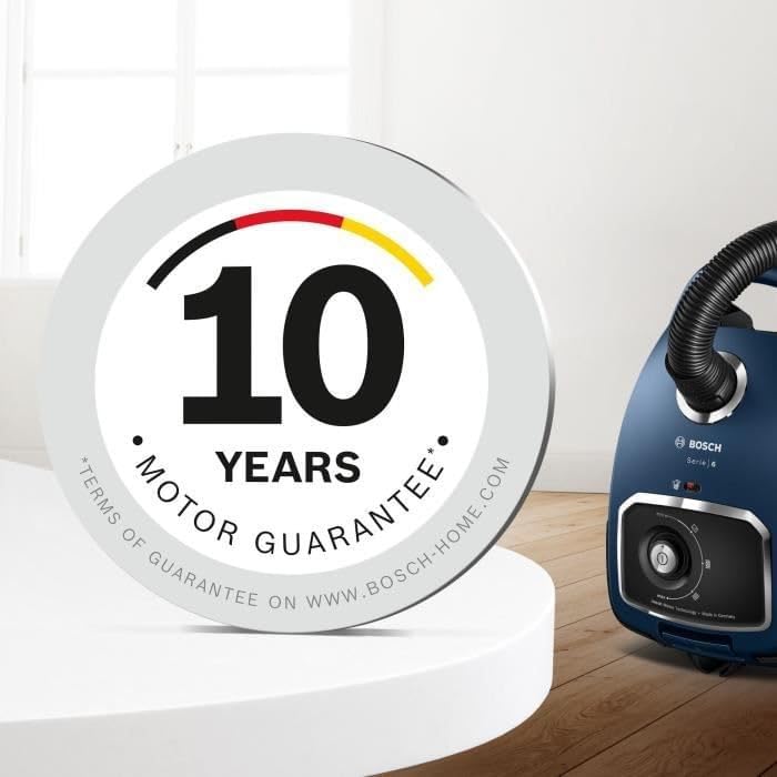 Bosch BGB6X300 Staubsauger mit Beutel, 4 L, 600 W, HEPA Filter, 75dB, 12 Meter Kabel