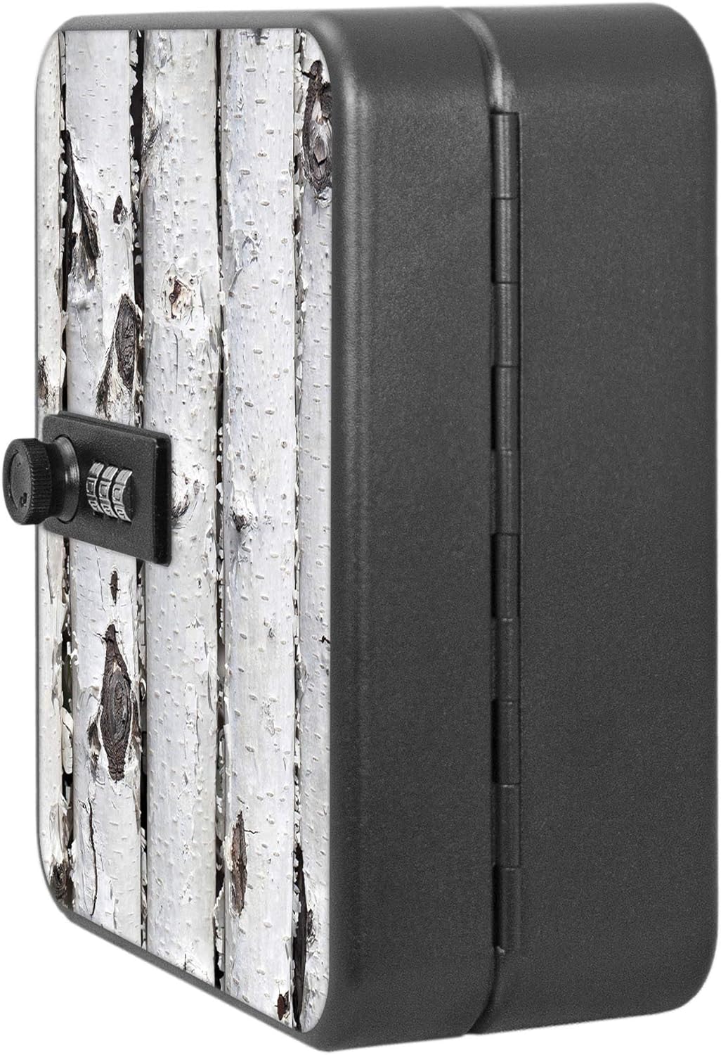 banjado® Burg-Wächter® abschliessbarer Schlüsselkasten mit Motiv Birkenrinde für 20 Schlüssel - Schl