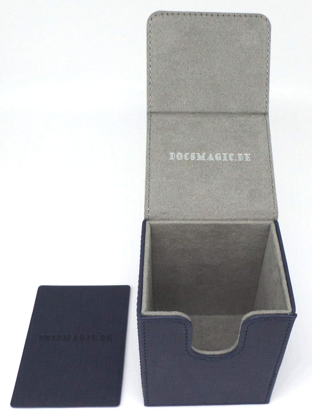 docsmagic.de Premium Magnetic Tray Long Box Dark Blue Small + 2 Flip Boxes - Dunkelblau Small + 2 Fl