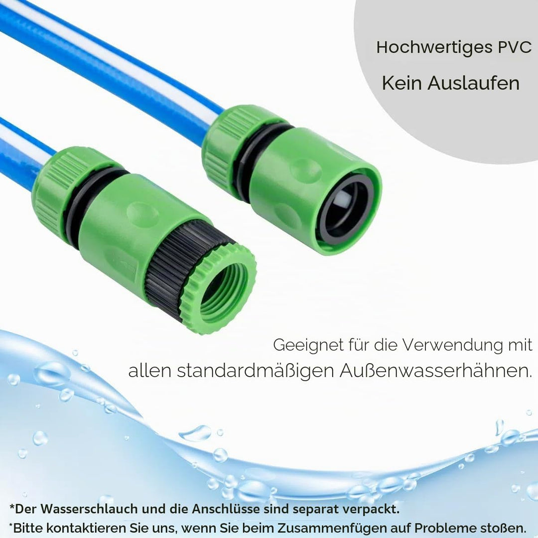 Wasserschlauch in Lebensmittelqualität, mit Schlauchanschluss-Set, für Trinkwasser, Cavaran, Wohnmob