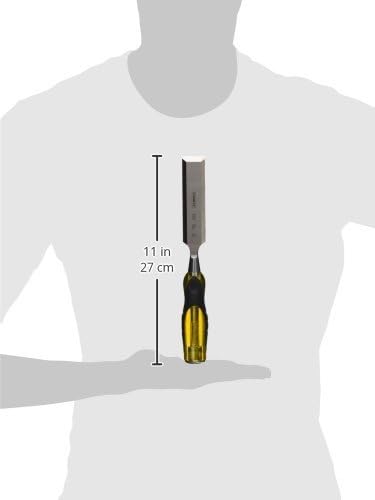Stanley FatMax Beitel (30 mm Klingenbreite, Thru-Thang-Klinge, Stahl-Schlagkappe, Griff mit Weichsto