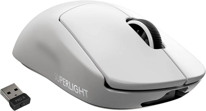 Logitech G PRO X SUPERLIGHT kabellose Gaming-Maus mit HERO 25K Sensor, Ultra-leicht mit 63g, 5 progr