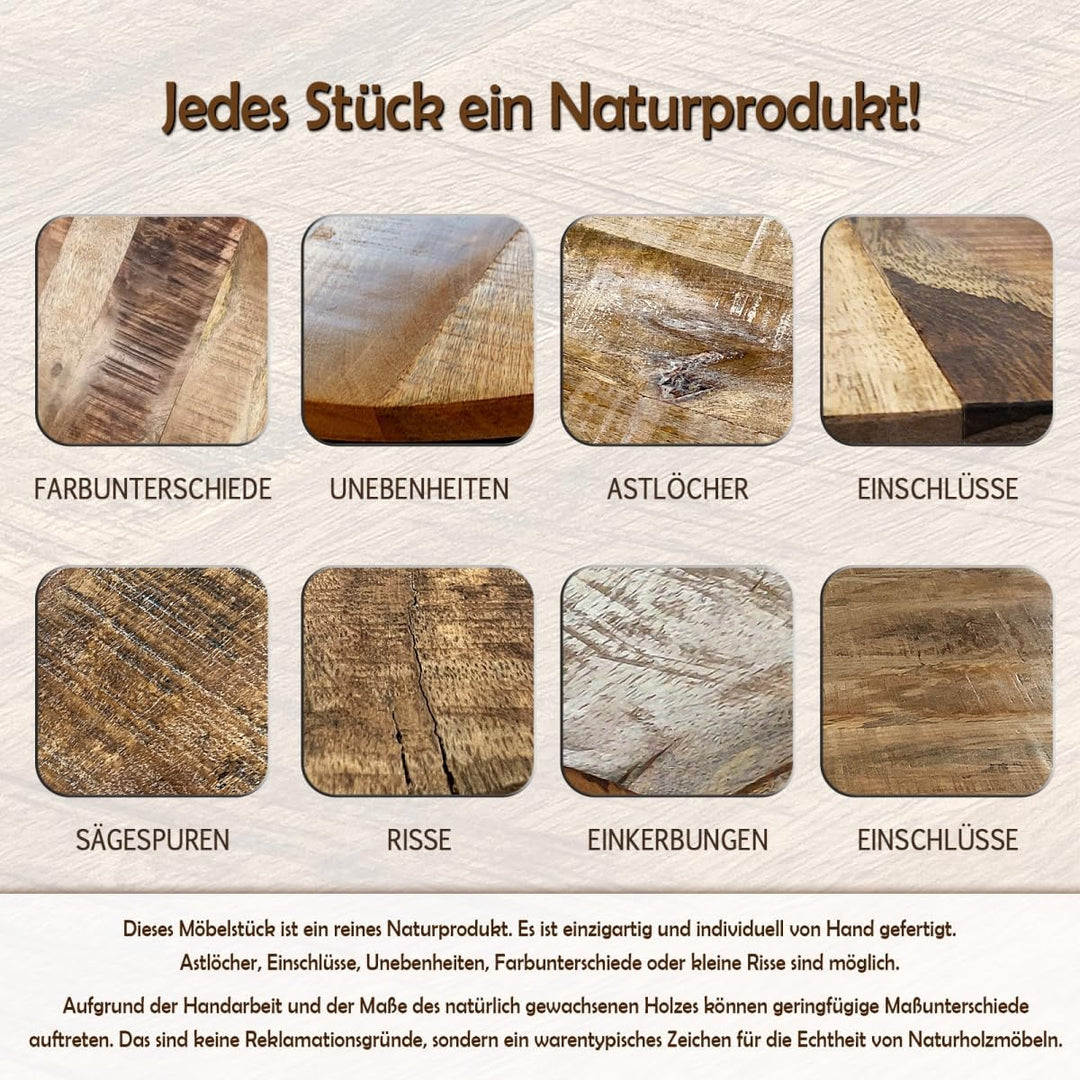 Blumensäule Blumen Hocker Beistelltisch quadratisch 28x45x28cm Sitzhocker Mangoholz