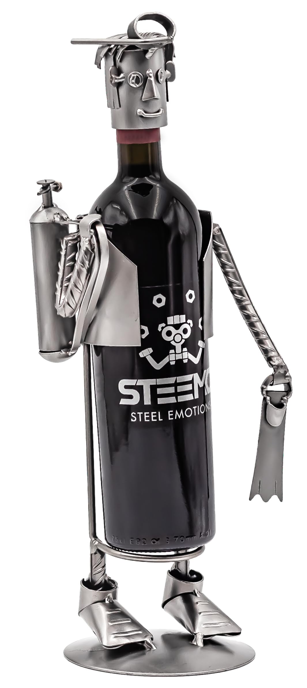 STEEMO Taucher Tauchen Weinflaschenhalter