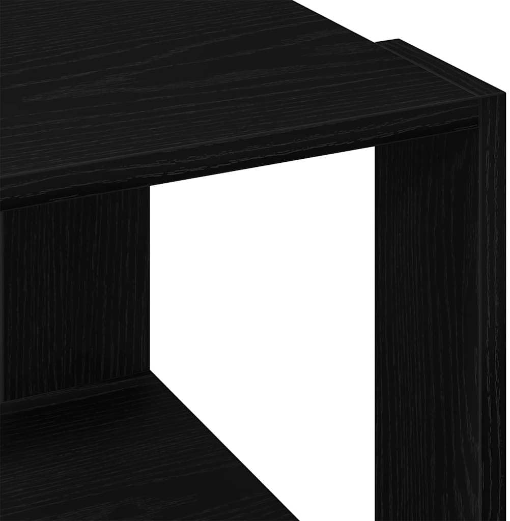 vidaXL Couchtisch Schwarz Eichen-Optik 40 x 40 x 30 cm Holzwerkstoff, Stilvoller Couchtisch für das