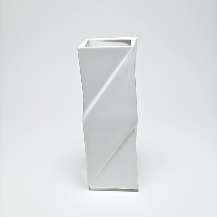 archbase.design - Vase Ribbon small - Made in Germany - Handarbeit - deutsches Hartporzellan (Weiss)