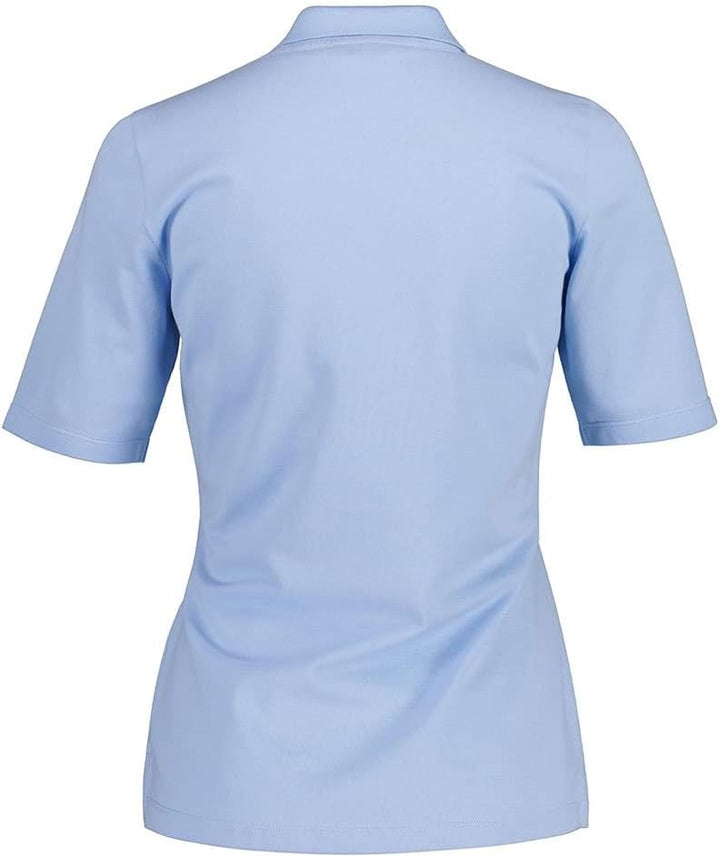 GANT Damen ORIGINAL LSS Pique Polohemd L Waterfall Blue, L Waterfall Blue