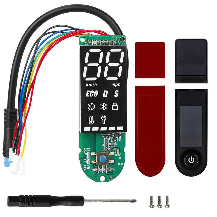 Elektroroller Dashboard für Xiaomi 1S, E-Scooter Armaturenbrett mit Abdeckung, Klare Datenanzeige E-