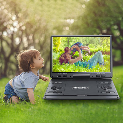 14.1Tragbarer DVD-Player für das Auto,Kinder mit 12,5 grossem HD-Drehbildschirm, exklusives Tastende