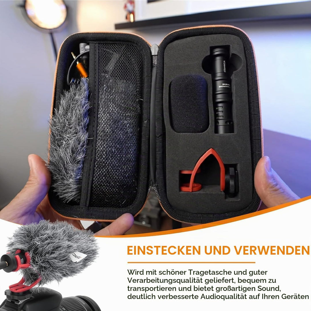 comica Kamera Mikrofon, CVM-VM10II Richtmikrofon Cardioid Shotgun Video Camcorder Mikrofon für Canon