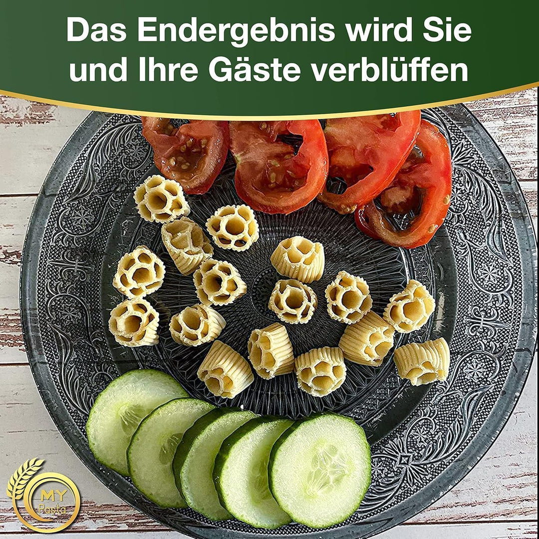 MY PASTA - Blumen 3er - Pastamaker Matrizen Pastadisc Avance Matrize für hausgemachte Pasta, Kompati