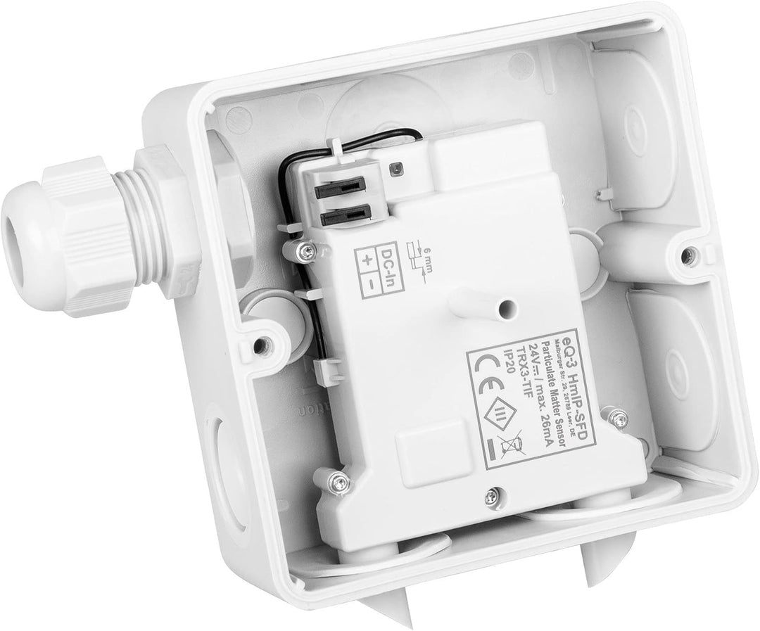 Plus - HmIP-SFD Feinstaubsensor, Fertiggerät in ABOX Gehäuse - geeignet für das Smarthome-System Hom