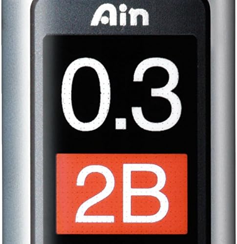 Pentel Ain STEIN C273 Feinmine, 15 Minen je Dose, 0.3 mm, Härtegrad 2B (12 Dosen)