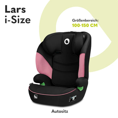 LIONELO LARS i-Size Kinderautositz 100–150 cm, Gruppe 2 3, Seitenschutz 10 Grad, Kopfstützenverstell