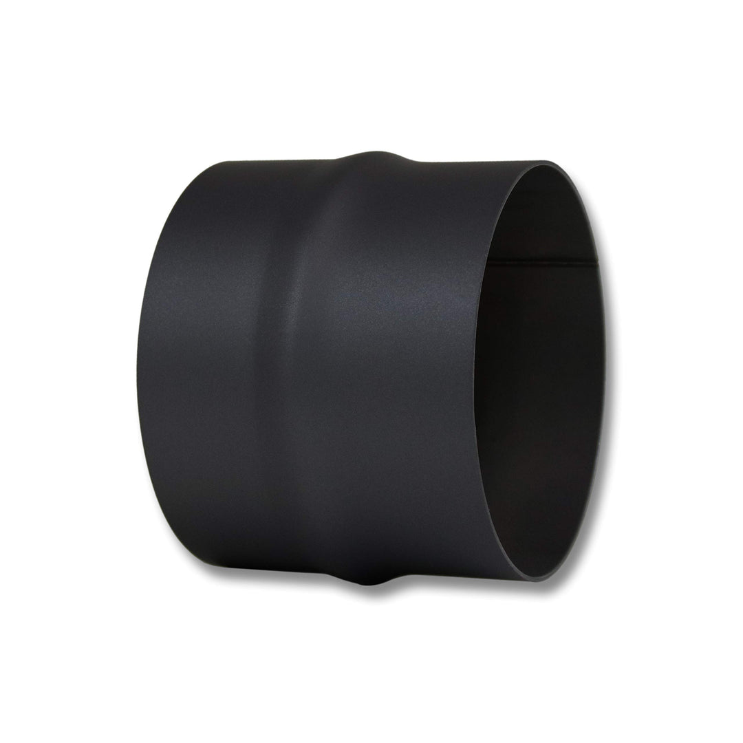 LANZZAS Ofenrohr Erweiterung von 150 mm auf 160 mm, Farbe: schwarz-metallic (im Durchmesser Ø 150 mm