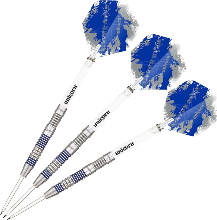 Unicorn Einhorn Herren Silber Star Gary Anderson 22 g Silber, 22 g Silber