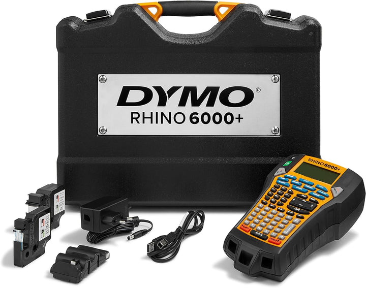 DYMO Rhino 6000+ Industrielles Etikettiergerät im stabilen Hartschalenkoffer | Tragbares Beschriftun