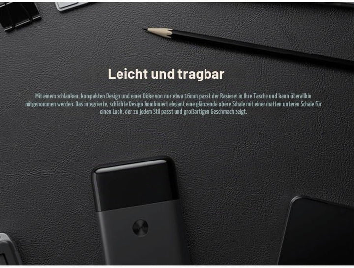 Xiaomi Tragbarer Elektrorasierer mit Doppelklinge, kompakt, leicht und tragbar, Hochgeschwindigkeits