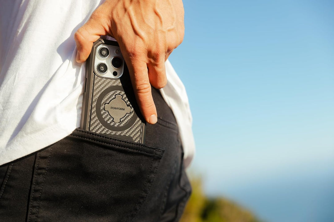 Rokform - iPhone 15 Pro Hülle, Rugged Serie, magnetisch, iPhone 15 Pro Hülle mit RokLock Drehverschl