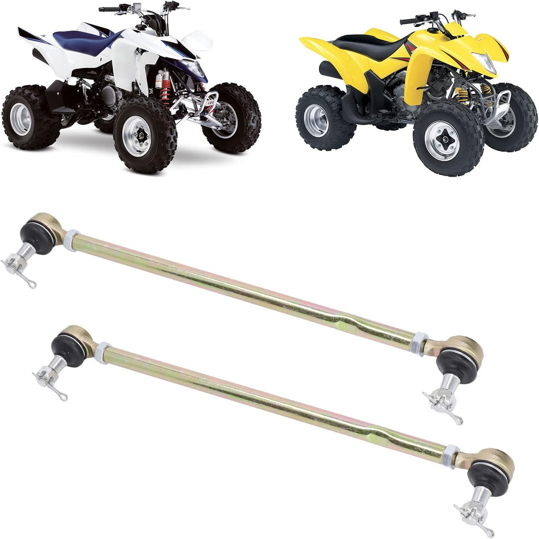 Qiilu Spurstangenköpfe, 2 Sätze Spurstangenköpfe mit Ends Kit Ersatz für Suzuki QUADSPORT 400 LT-Z40