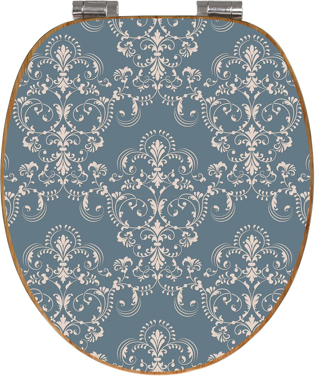 banjado Design WC Sitz Bambus Absenkautomatik 45,8x37,5cm - Toilettendeckel mit Absenkautomatik Holz