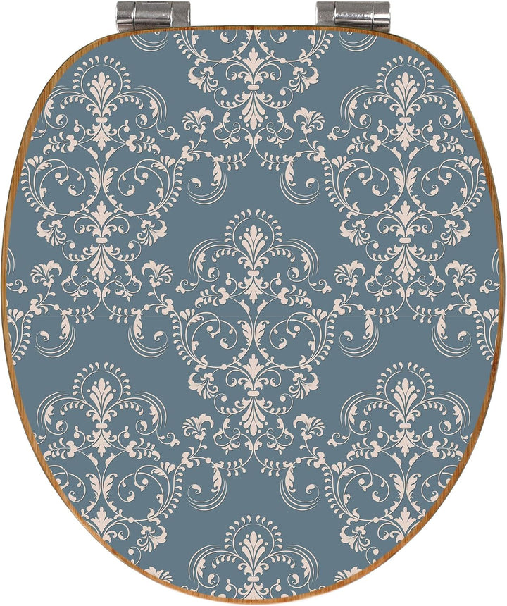 banjado Design WC Sitz Bambus Absenkautomatik 45,8x37,5cm - Toilettendeckel mit Absenkautomatik Holz