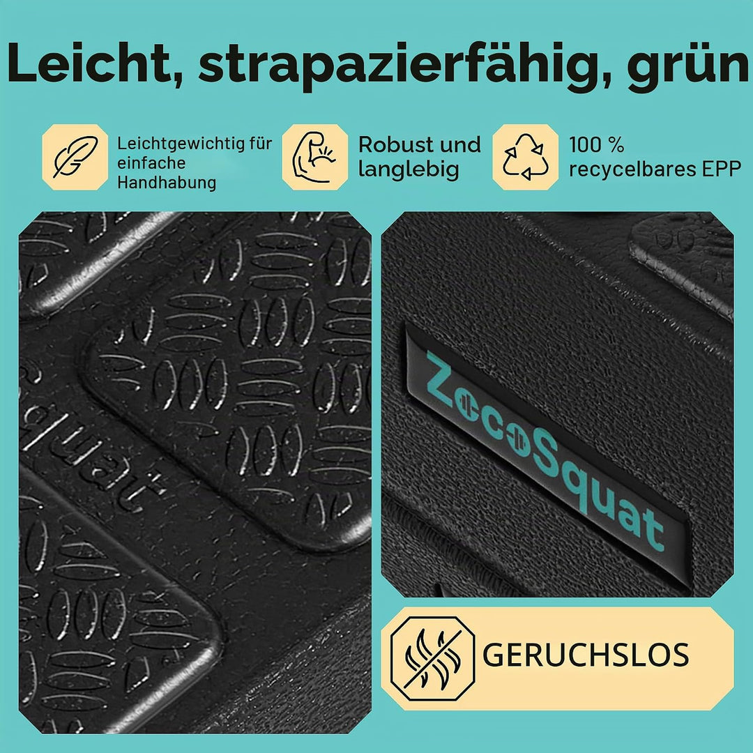 Squat Wedge – Kniebeugen-Keil-Block 235,9 kg Tragkraft – Schrägbrett für Wadendehnung – Wadendehner,