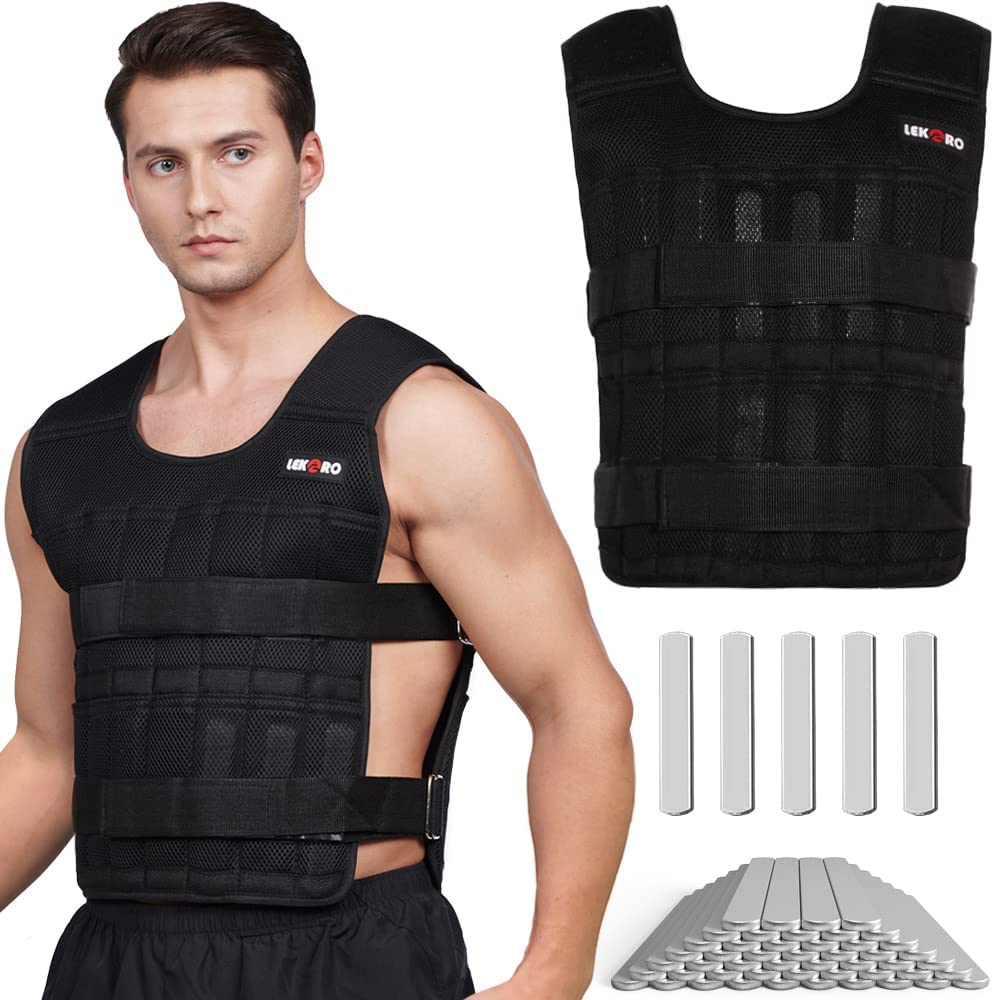 Verstellbare Gewichtsweste, 20 kg, Workout, Gewichtsweste, Training, Fitness, Gewichtsjacke für Männ