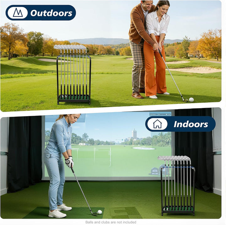 Golfschlägerständer, 9-Loch-Golfschläger-Aufbewahrungsständer, Schläger-Display-Ständer, Aufbewahrun