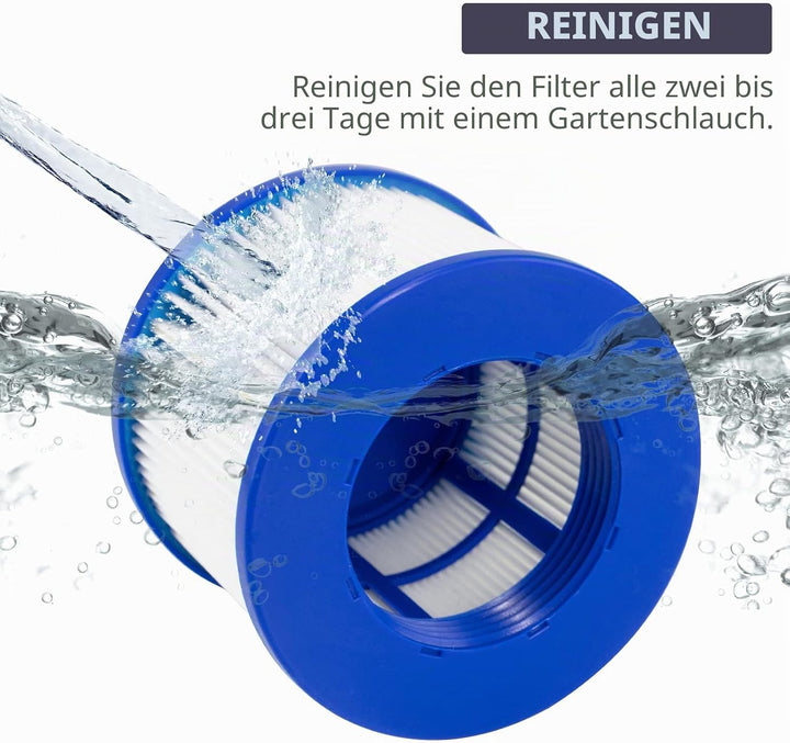 Hrozny Filterkartusche für Whirlpool, Clever Spa Filter 75 x 100 mm Whirlpool Filter Zubehör. (12Stü