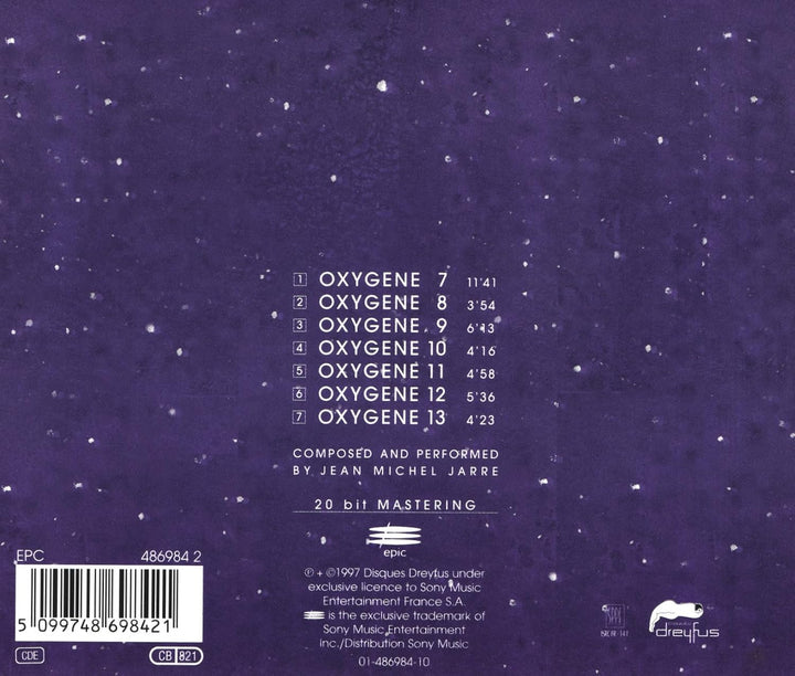 Oxygene 7-13, Audio-CD