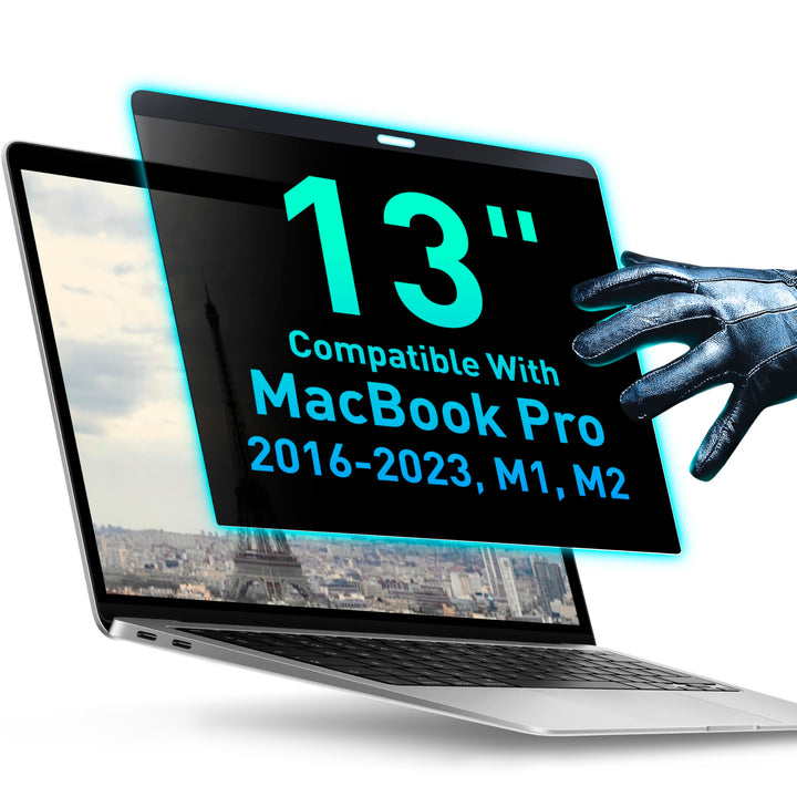 Magnetischer Sichtschutz für MacBook Pro 13, Anti-Blaulicht, blendfrei, Laptop-Displayschutzfolie,Bl