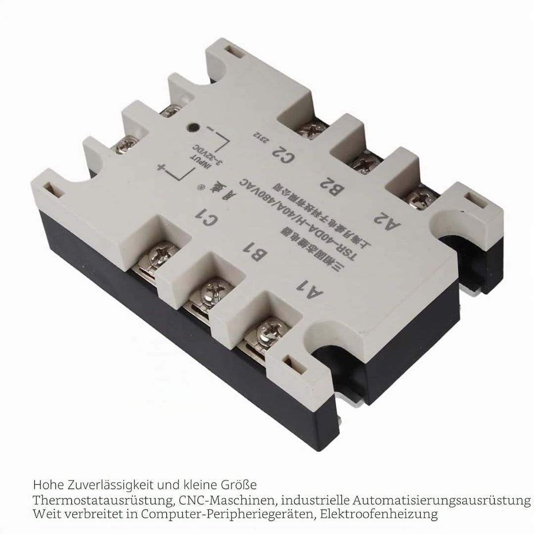 40A 3-Phasen-Halbleitermodul, Verteilungs- und Steuergeräte Relais SSR-Statusrelais, Maschinensteuer