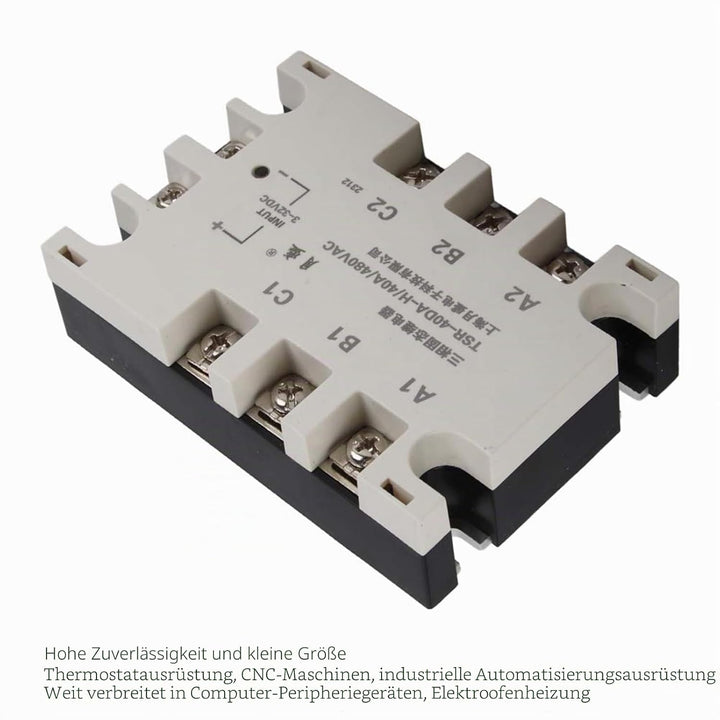 40A 3-Phasen-Halbleitermodul, Verteilungs- und Steuergeräte Relais SSR-Statusrelais, Maschinensteuer