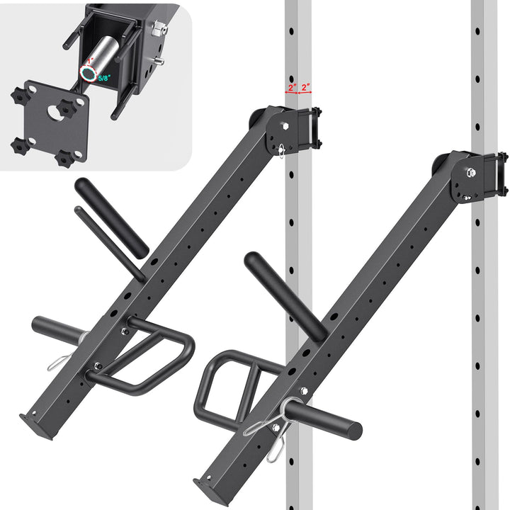 Kipika Power Rack Jammer Arms – Verstellbare Höhe & Winkel Hebelarmsystem für Power Cages mit 1,6 cm