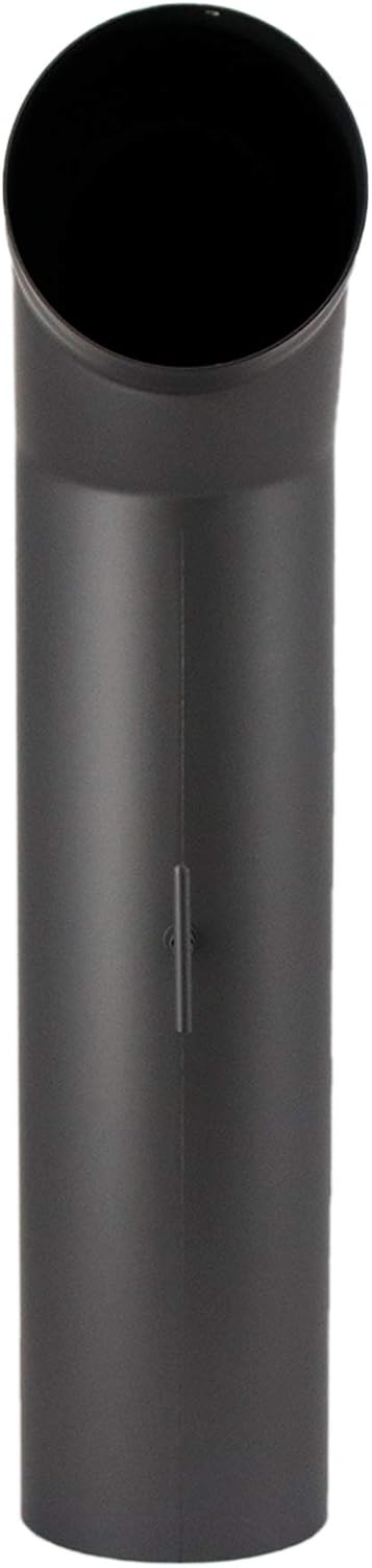 LANZZAS Ofenrohr Set 2x 45° Grad kurz, im Durchmesser, DN Ø 150 mm, Farbe: gussgrau - weitere Rohre