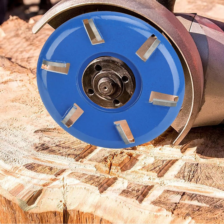 Wolframcarbid Holzschnitzscheibe für Winkelschleifer, 6 Zähne Frässcheibe Drechselbank Holzschneiden