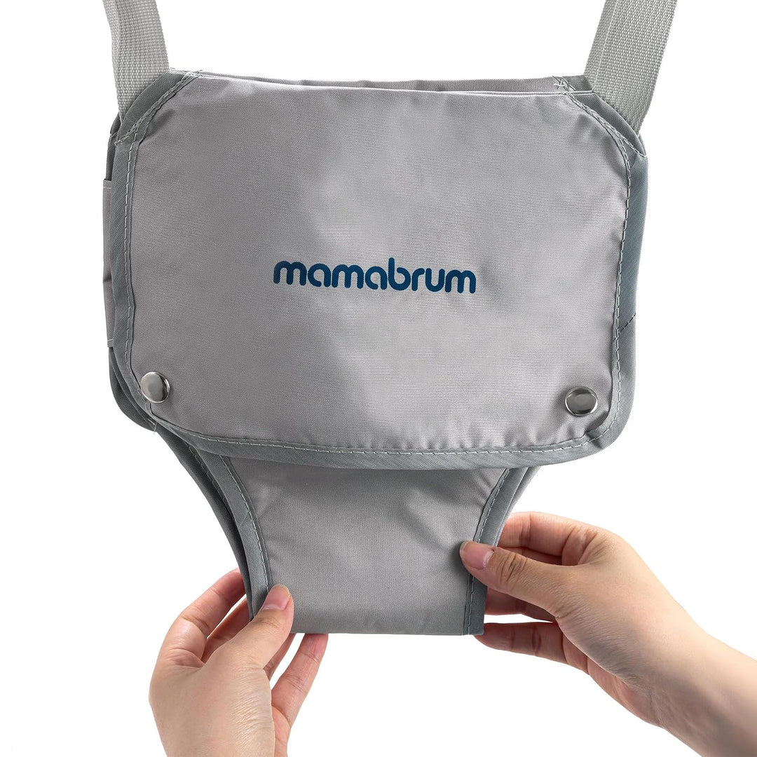 Mamabrum Baby Jumper aus Holz mit verstellbarem Sitz, Holzgestell, Baumwolle und Polyester, Naturfar