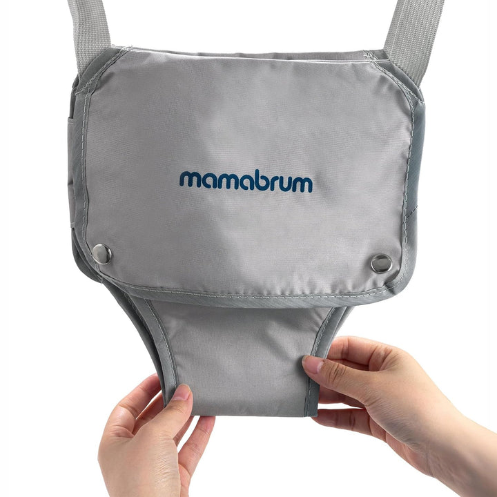 Mamabrum Baby Jumper aus Holz mit verstellbarem Sitz, Holzgestell, Baumwolle und Polyester, Naturfar