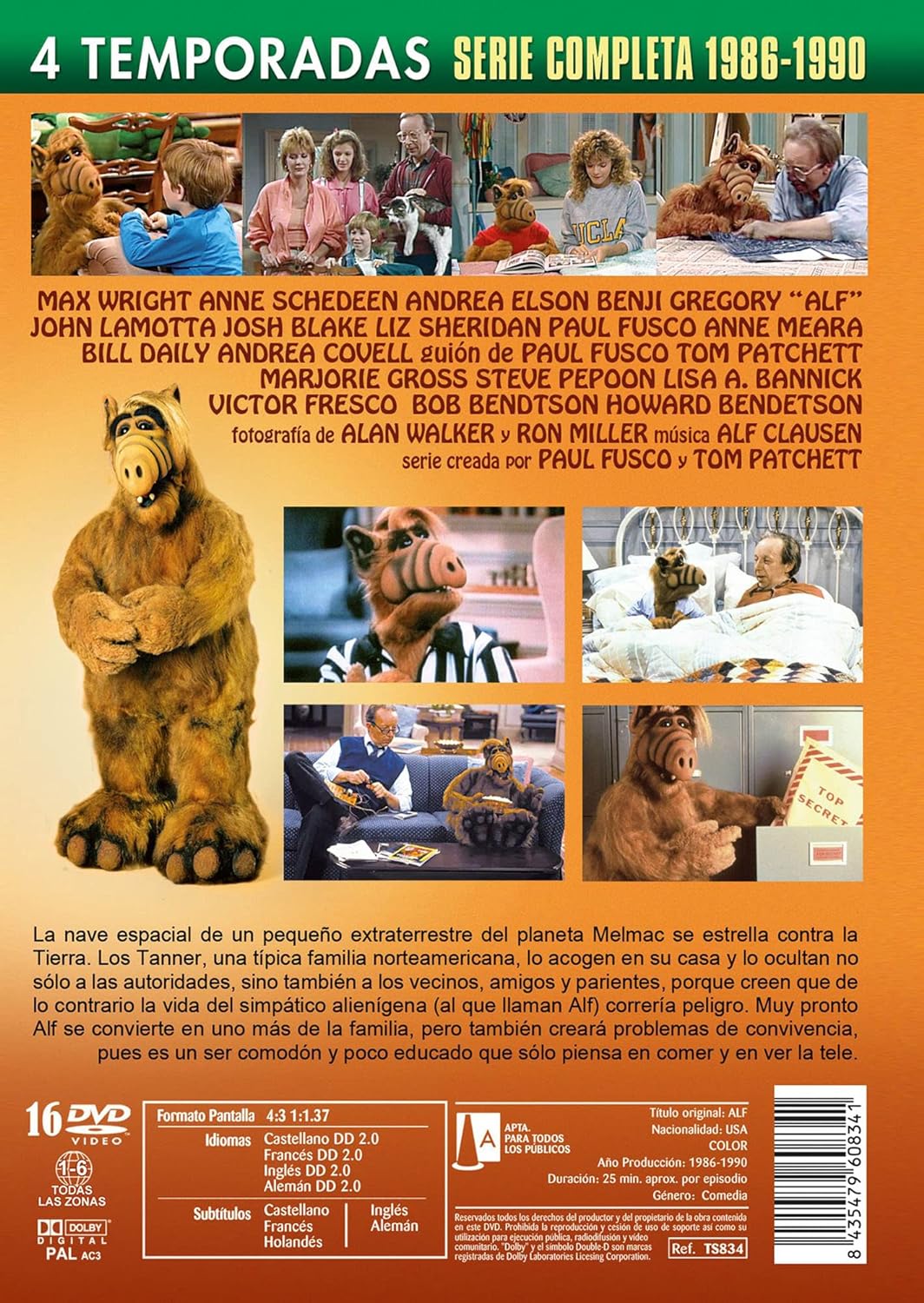 Alf Serie Completa Temporadas 1-4 (16 DVD) - DVD