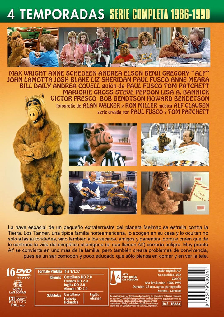 Alf Serie Completa Temporadas 1-4 (16 DVD) - DVD