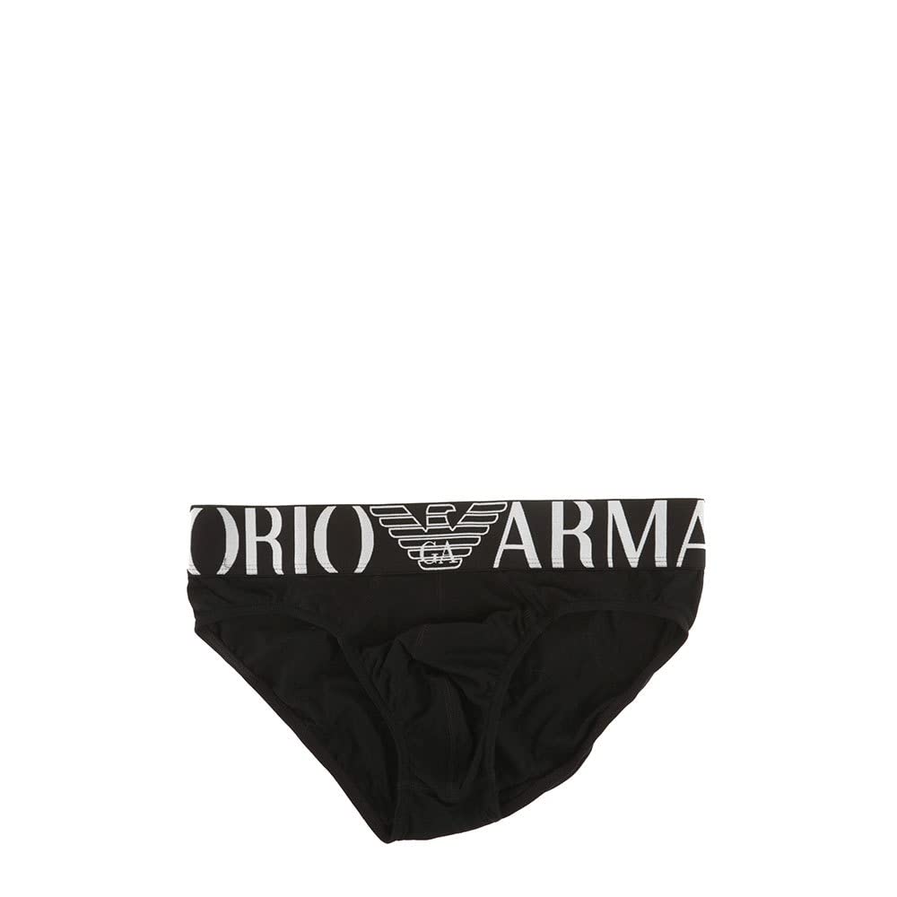 Emporio Armani Herren Brief Megalogo Briefs (1er Pack) S Weiss, S Weiss