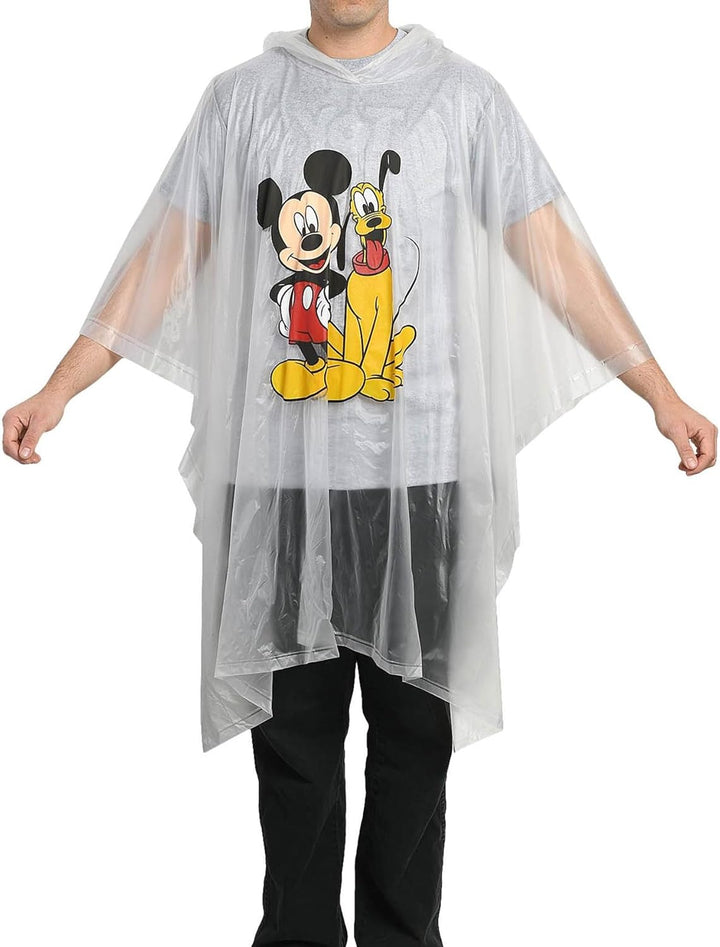 Disney Mickey Mouse Regenponcho Hoodie Druck Unisex (Erwachsene) Einheitsgrösse Mickey Mouse & Pluto