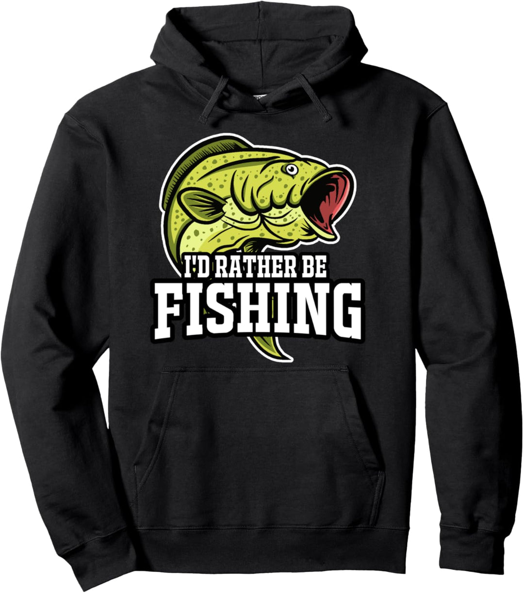 Ich Würde Lieber Männer Fischer Fischen Pullover Hoodie