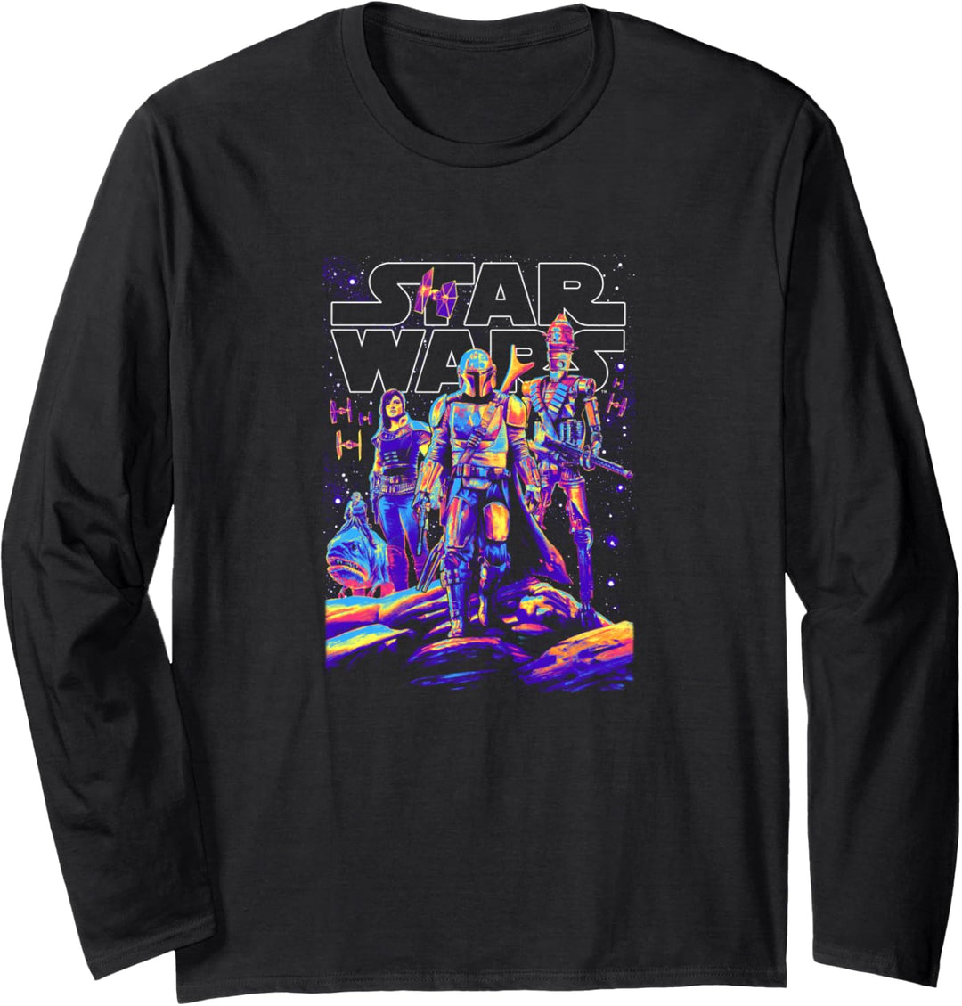 Star Wars The Mandalorian Light It Up Langarmshirt