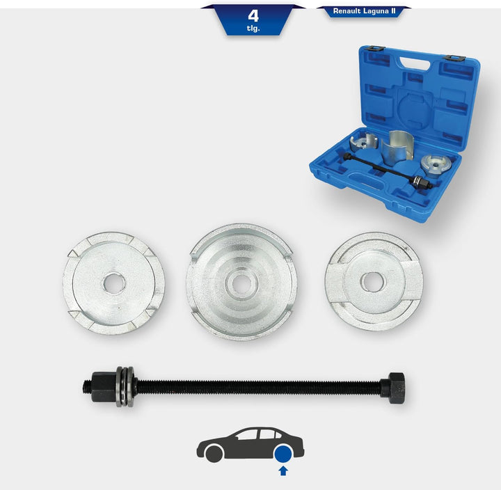 BRILLIANT TOOLS BT672100 Silentlager-Werkzeug-Satz | für Renault | 4-tlg [Powered by KS TOOLS]