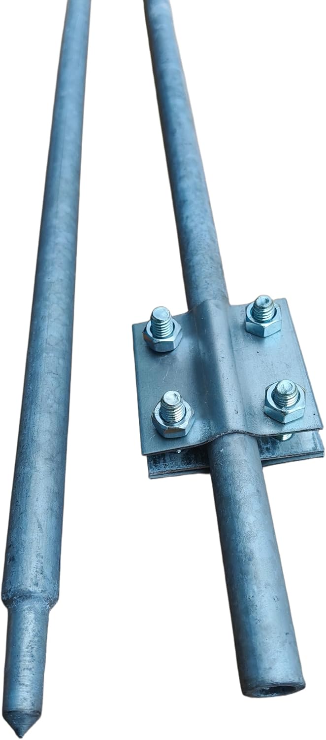 Tiefenerder Erder Erdung SET 3m 2x1500mm Ø16 feuerverzinkt Stahl S235JR HAMMER Längenauswahl 1,5m 3m